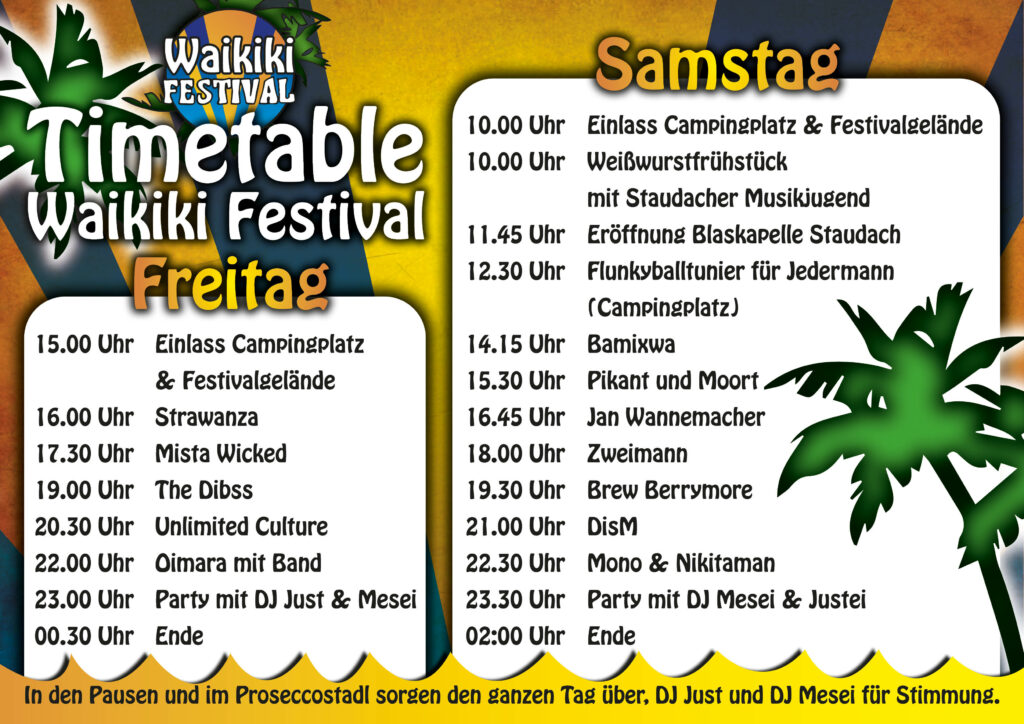 Bands Waikiki Festival Staudach